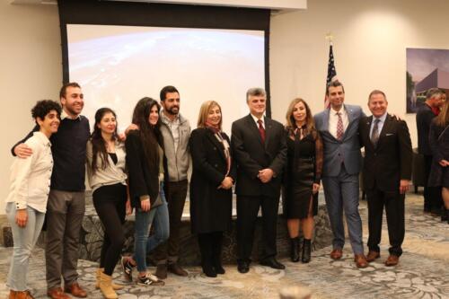 Attendees at the opening ceremony. 